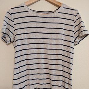 Blue and White Striped Tee